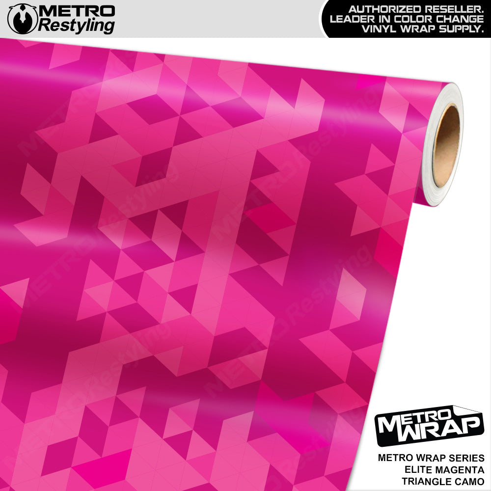 Metro Wrap Triangle Elite Magenta Camouflage Vinyl Film