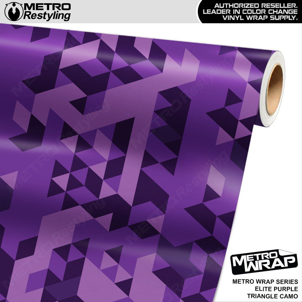 Metro Wrap Triangle Elite Purple Camouflage Vinyl Film