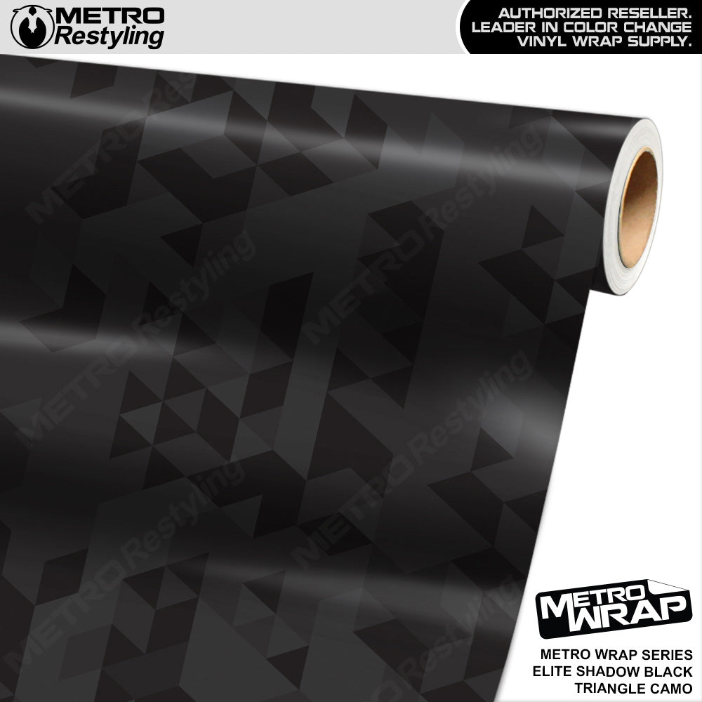 Metro Wrap Triangle Elite Shadow Black Camouflage Vinyl Film