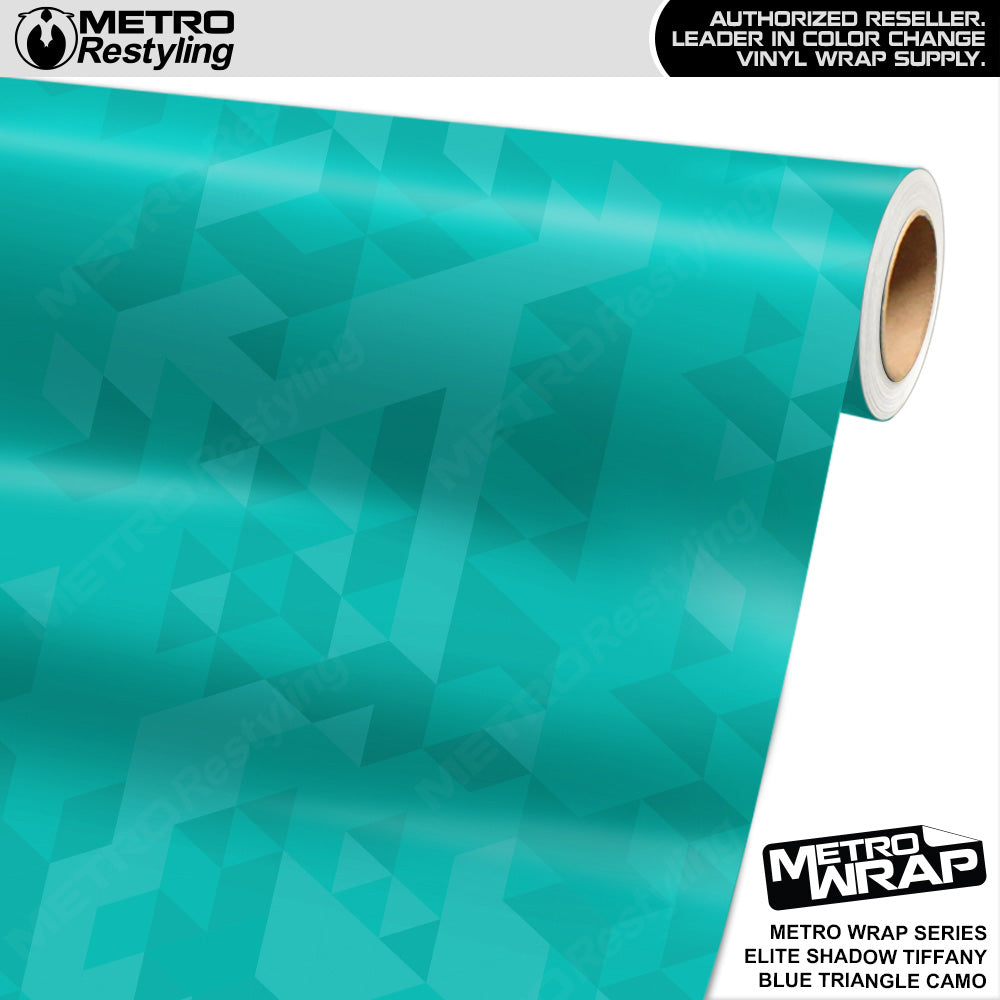 Metro Wrap Triangle Elite Shadow Tiffany Blue Camouflage Vinyl Film