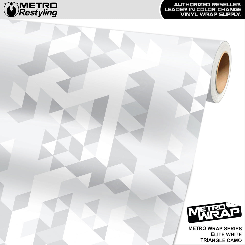 Metro Wrap Triangle Elite White Camouflage Vinyl Film