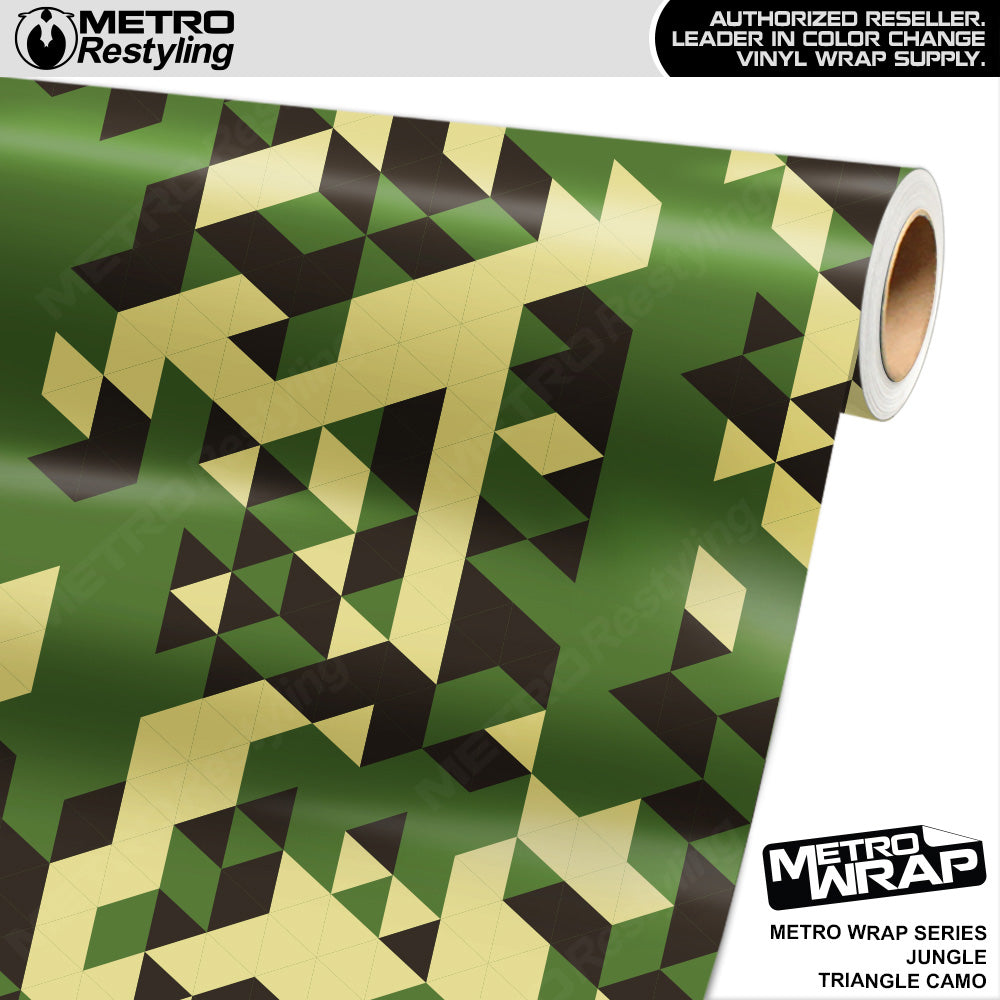 Metro Wrap Triangle Jungle Camouflage Vinyl Film