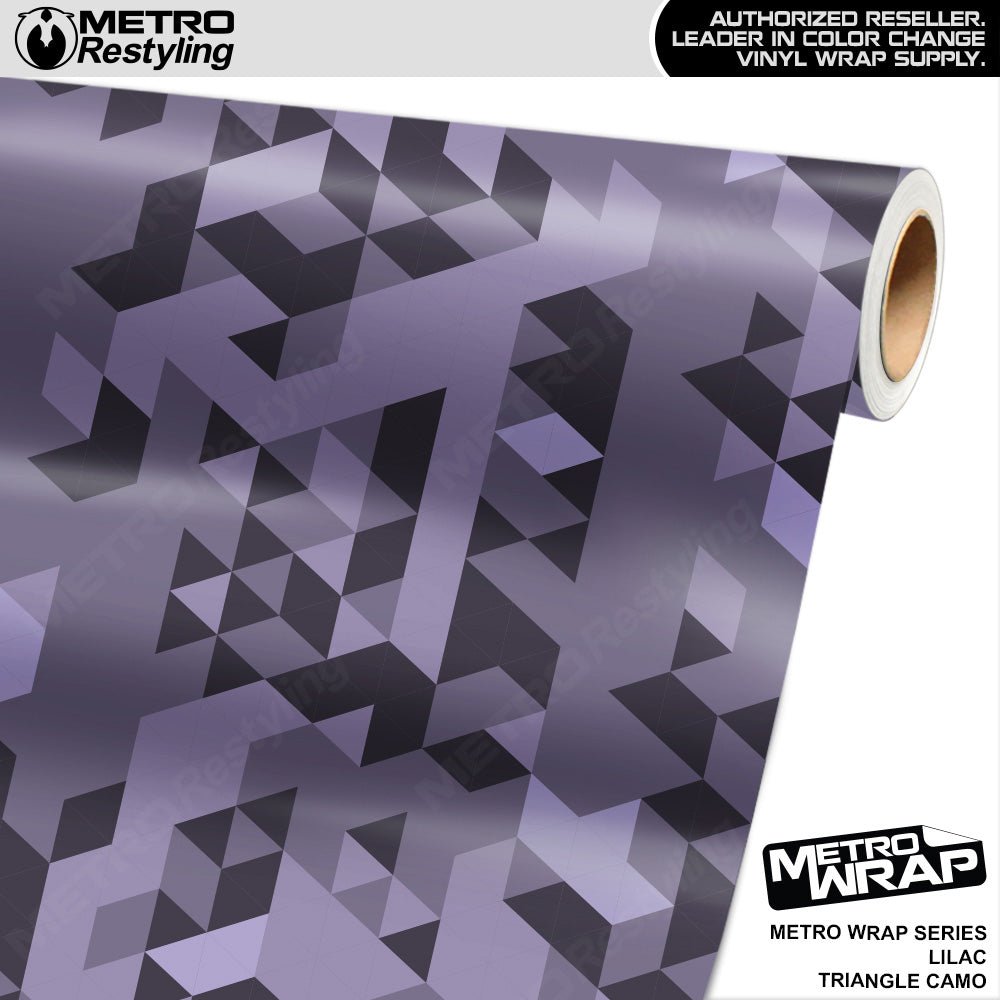 Metro Wrap Triangle Lilac Camouflage Vinyl Film