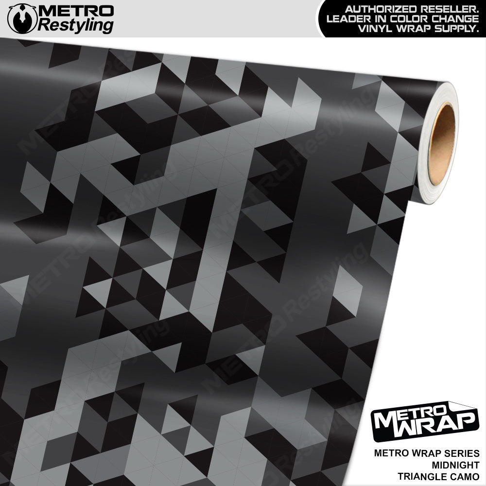 Metro Wrap Triangle Midnight Camouflage Vinyl Film