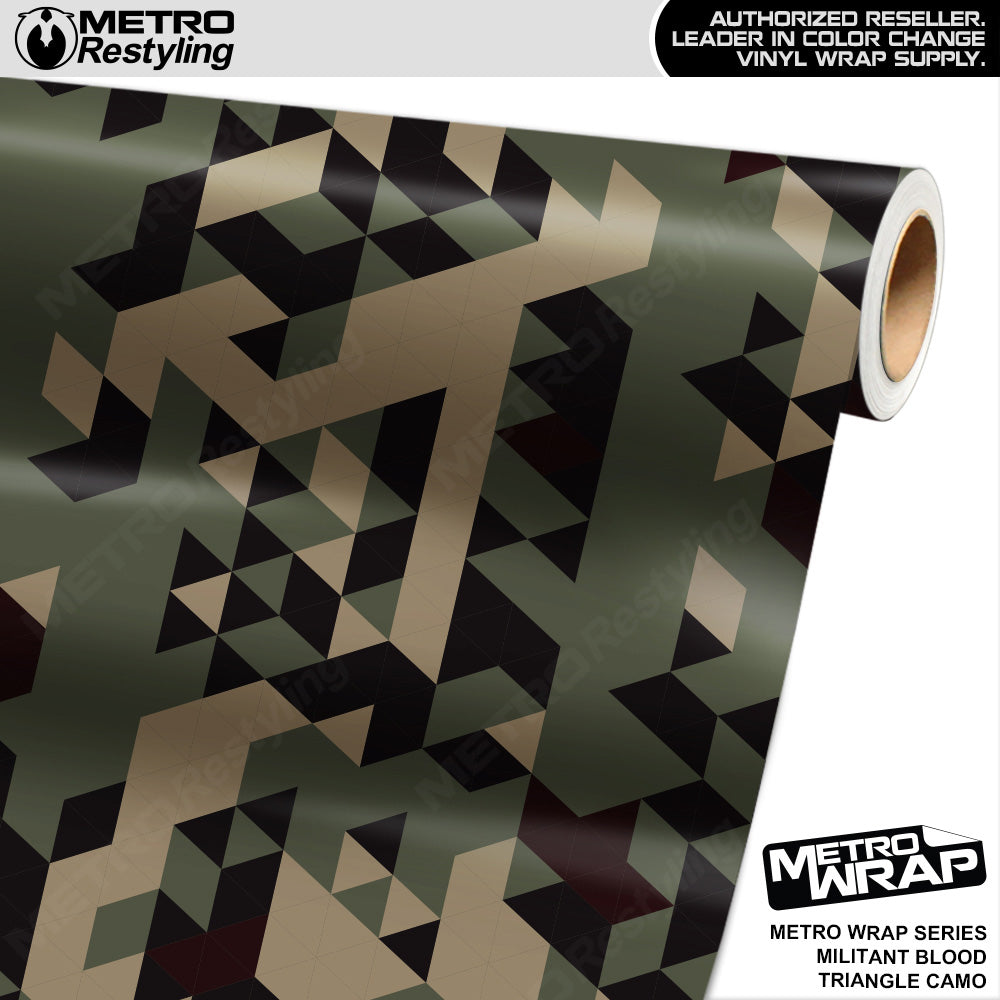Metro Wrap Triangle Militant Blood Camouflage Vinyl Film