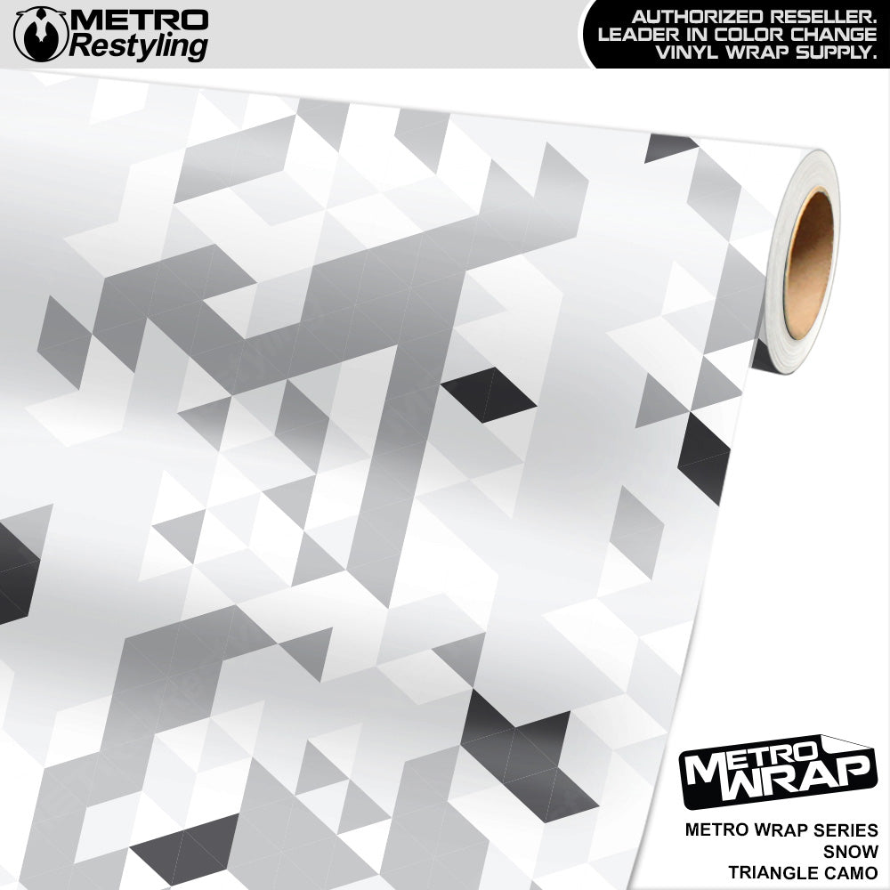 Metro Wrap Triangle Snow Camouflage Vinyl Film