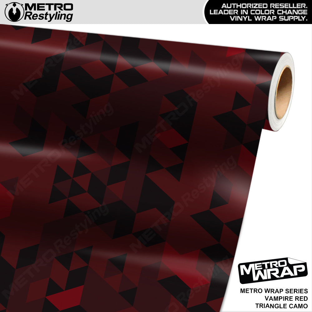 Metro Wrap Triangle Vampire Red Camouflage Vinyl Film