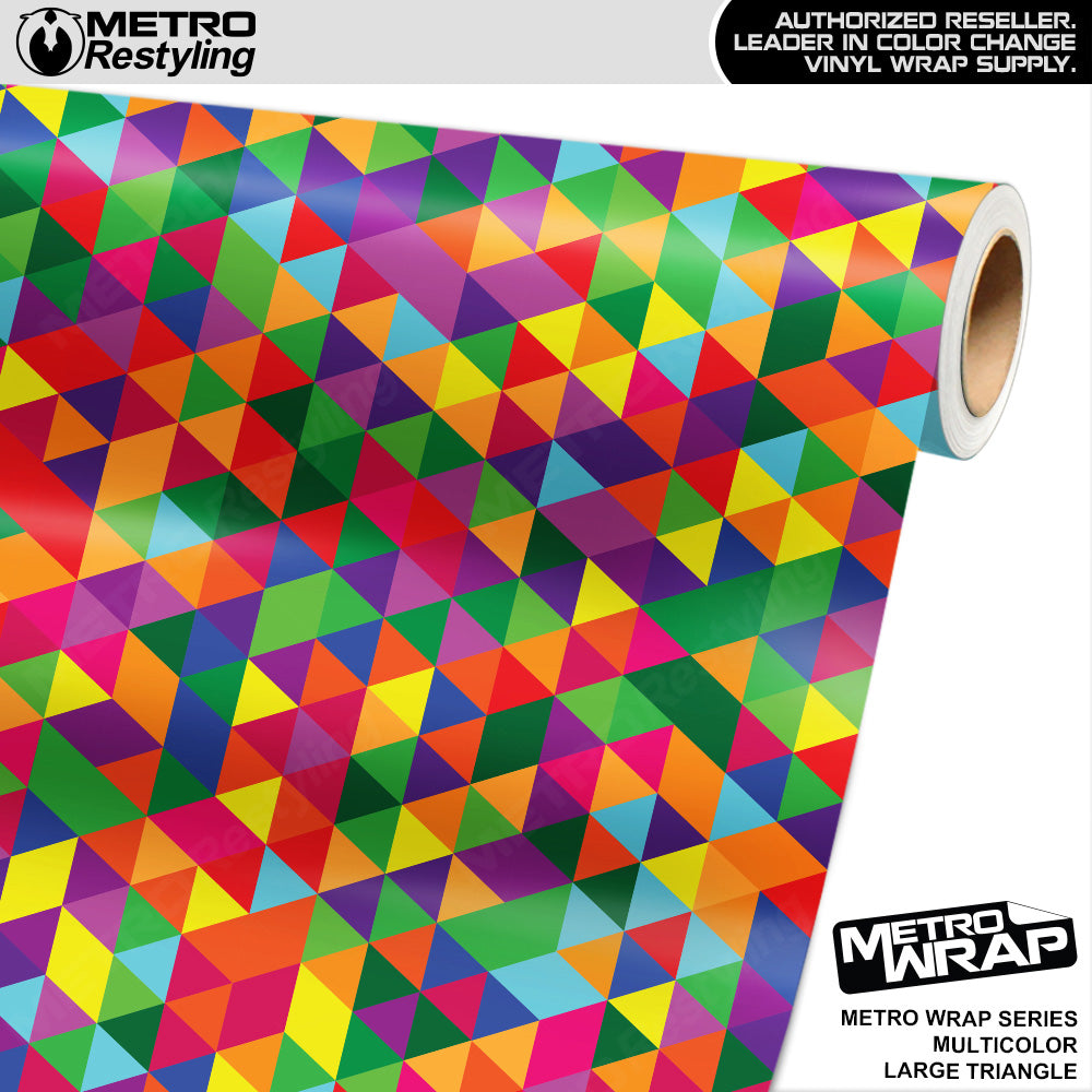 Metro Wrap Triangle Multicolor Camouflage Vinyl Film