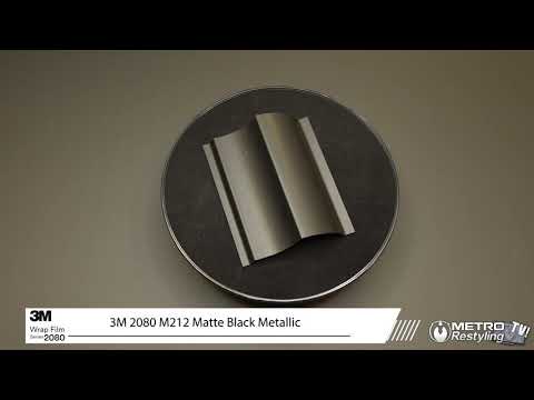 3m matte black metallic