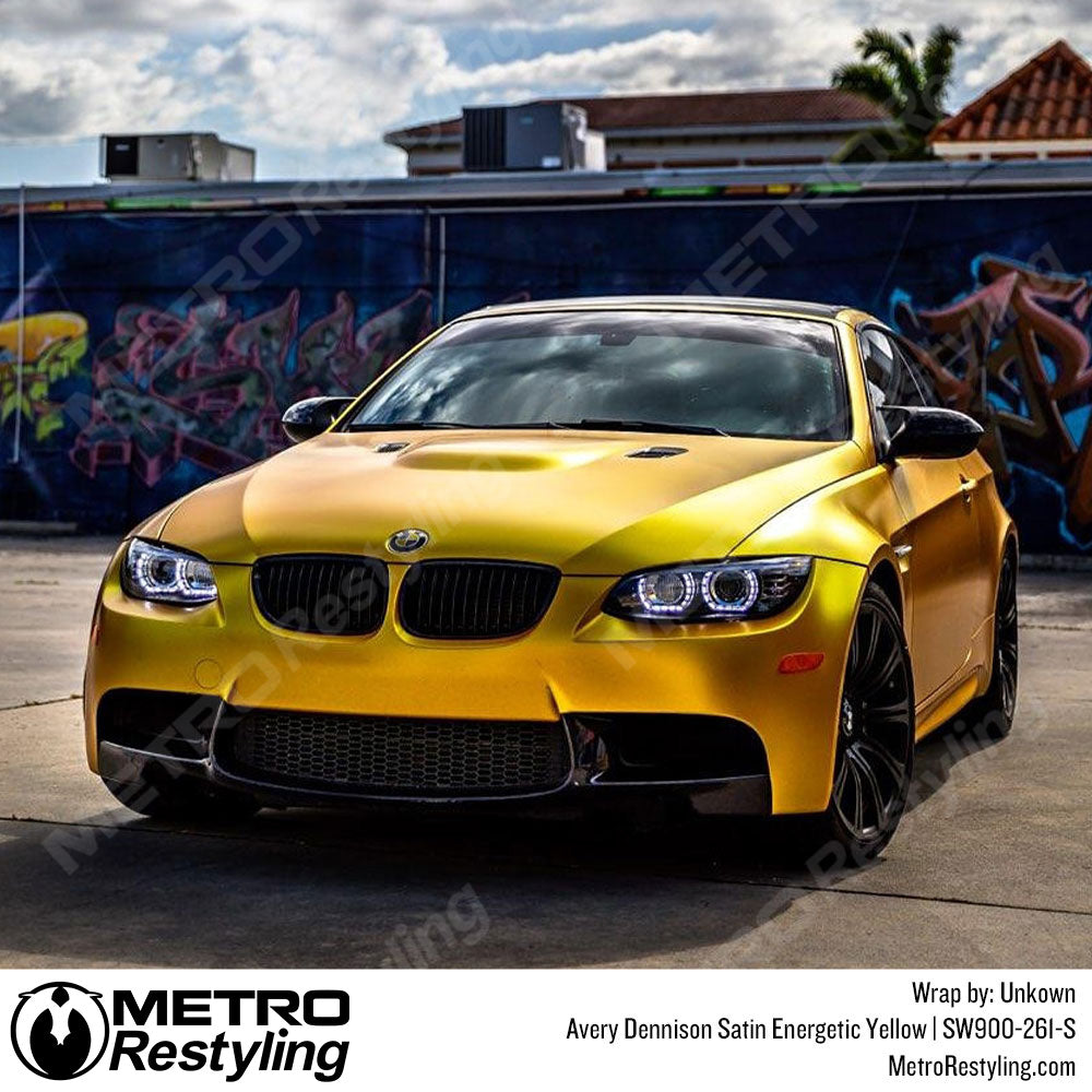 Satin Energetic Yellow BMW